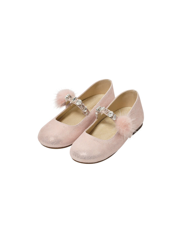 Single Strap Swarovski Crystals Embellished Ballerinas