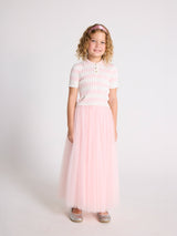 Pink Classic Skirt & Strawberry Sorbet Top Two Piece Set | Value $316