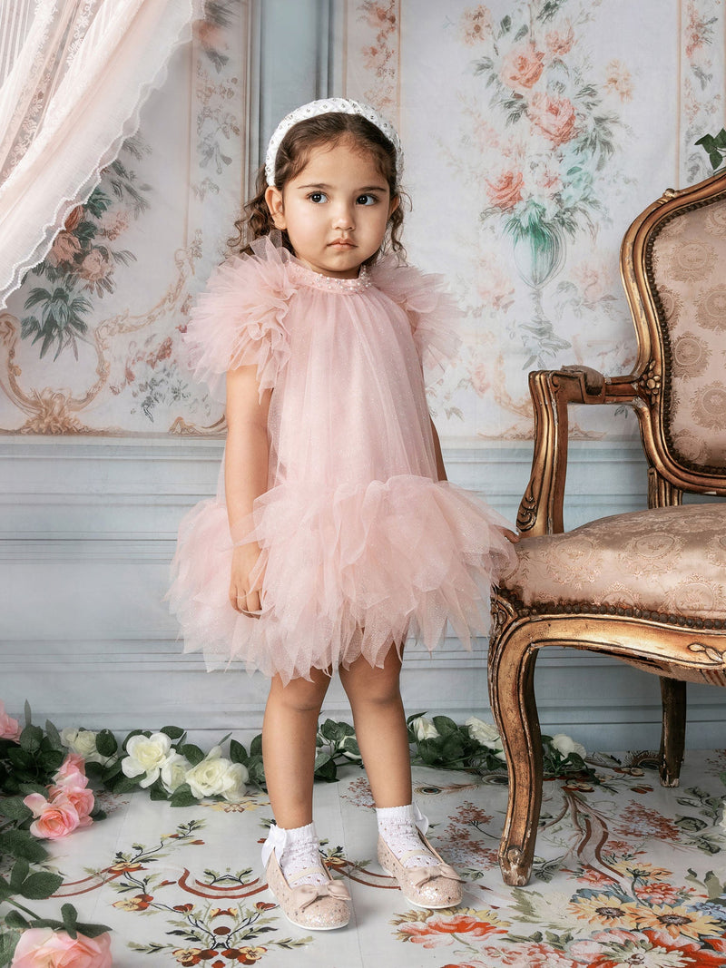 Bébé Abu Dhabi Glitter Tulle Dress