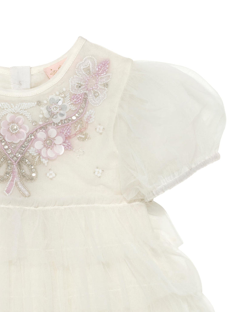 Bébé Rosy Ribbons Tulle Dress