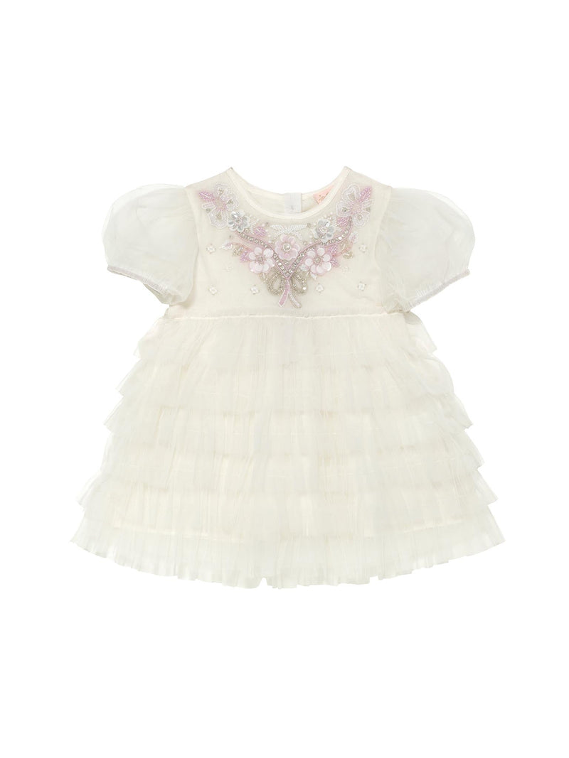 Bébé Rosy Ribbons Tulle Dress