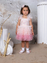 Bébé Coral Cascade Tutu Dress