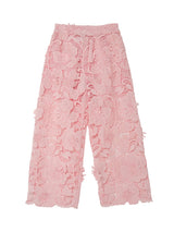 Rose Riviera Pants & White Blouse Two Piece Set | Value $290