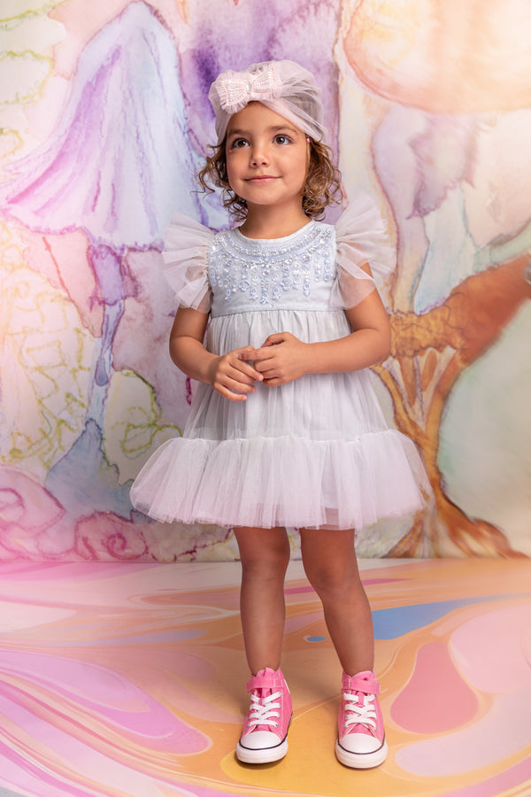 Bébé First Frost Tulle Dress