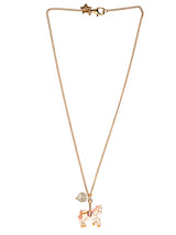 Unicorn Carousel Gold Necklace