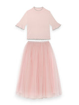 Pink Classic Skirt & Elyseé Top Two Piece Set | Value $215