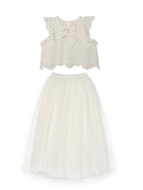 White Classic Skirt & La Croisette Top Two Piece Set | Value $330