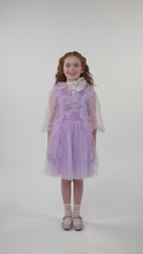 Violet Velvet Tutu Dress